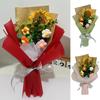 Sunflower Crochet Flower Bouquet Knitted Flowers Artificial Hand Woven Flowers San Valentine Day Gift 14 Febrero Regalos