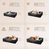 EHEYCIGA Dog Cat Suitable for Small and Medium Removable Bed, Washable, Waterproof, Bed, High-Rebound, Medium, Dogs, Cushioned, Cover, Non-Slip (Dark