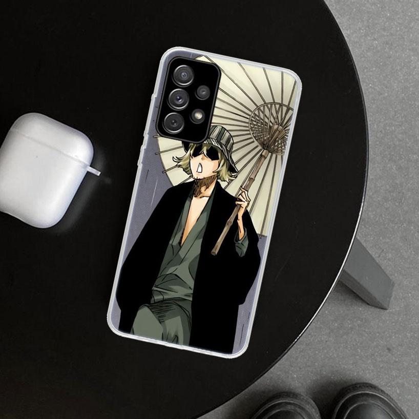 Чехол для телефона Bleach Kisuke Urahara для Samsung Galaxy A12 A22 A32 A52 A72 A02S A51 A50S A31 A20S A10S Note 20 Ultra 10 Plus