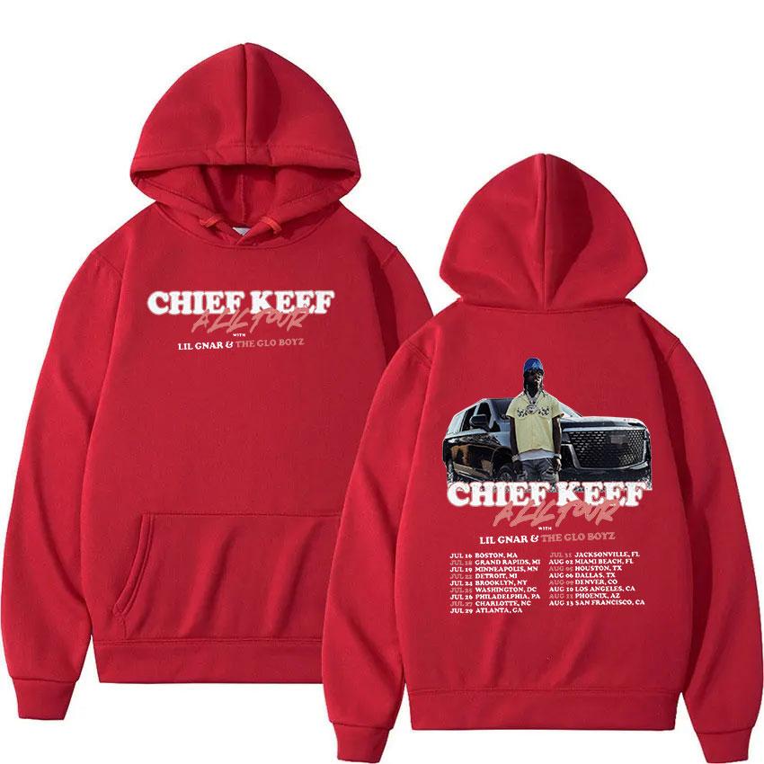 Мужская толстовка с принтом "Rapper Chief Keef A Lil 2024 Music Tour", ретро-модный пуловер, хип-хоп одежда, толстовки оверсайз.