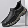 Fashion Shoes for Men's Fashion Versatile Non-slip Hiking Shoes Outdoor Comfortable Men's Loafers Wear-resistant Casual PU Leather Shoes