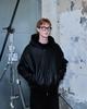THEENDQUESTION Hooded Shearling Jumper / Black