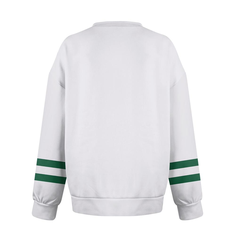 Женская повседневная модная полосатая толстовка с V-образным вырезом и длинным рукавом, легкая толстовка с карманами