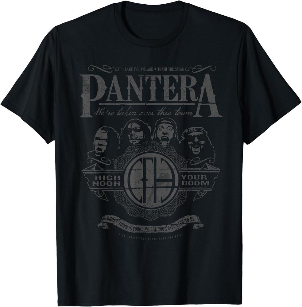 Футболка Pantera Hard Rock Metal High Noon Подарок для фанатов Унисекс Футболка - Мужская Летняя Хлопковая Графическая Футболка