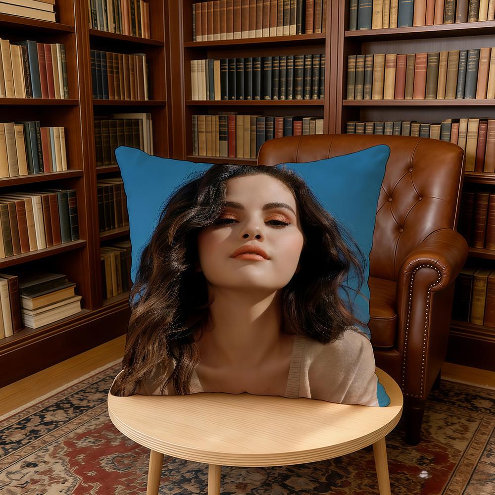Singer S-Selena G-Gomez-ES cushion cover Home Office Birthday Anniversary Gifts Soft Skin Friendly Cushion Cover