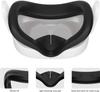Silicone face pad set with leak-proof nose pad for Quest 3s VR headset Black