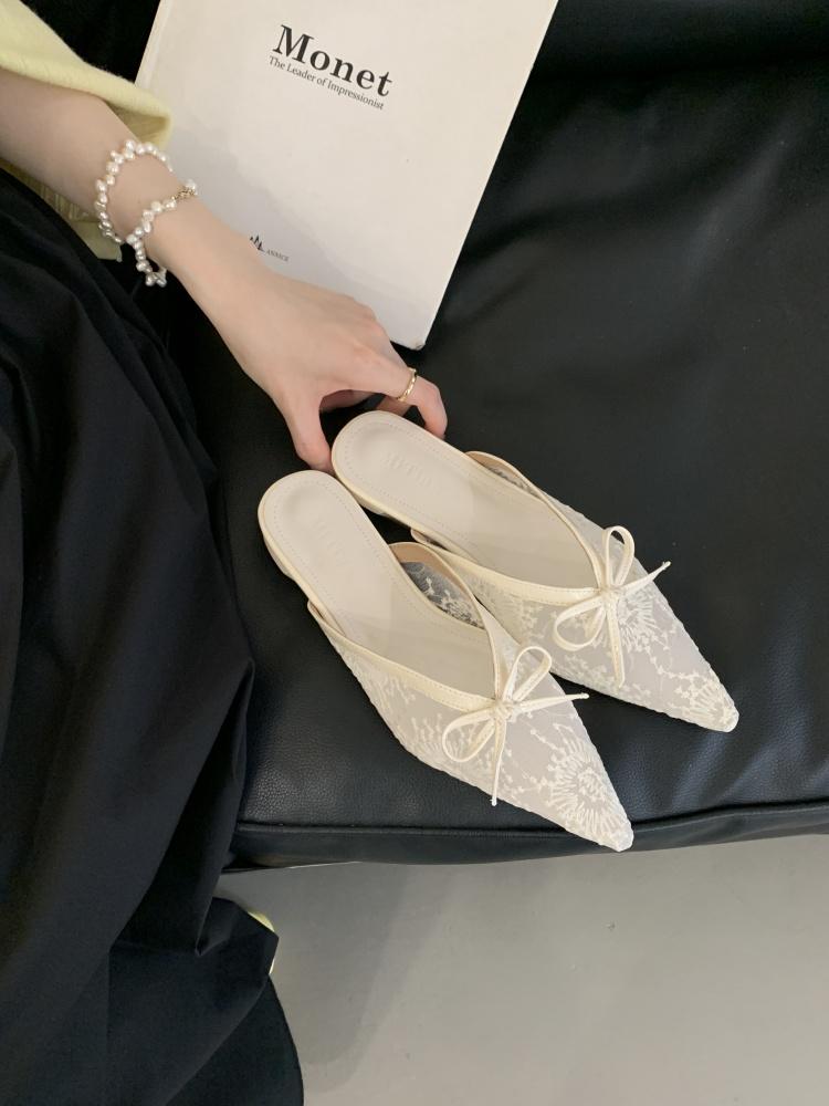 Fashion Slippers Women Summer Luxury Slides Square Heel Sliders Shoes Butterfly-Knot Cover Toe Designer Block Butterfly-knot Scandals