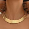 Vintage Chunky Choker Necklace Metal Chain Exaggerated Collarbone Chain  Girls