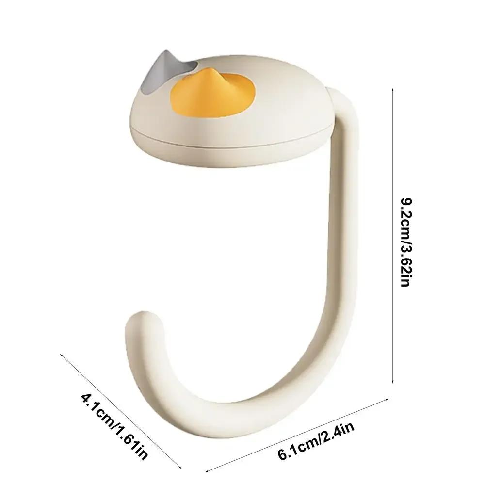 Cat Bag Hook Student Desk Hook Dormitory Artifact Punching-free Portable Hook Desk Side Hook Hooks for Hanging