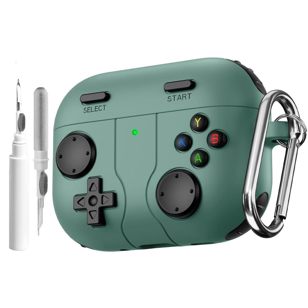 Милый чехол с гравировкой в виде цветка для AirPods Pro 3 Case 2025 с чистящим набором, противоударный силиконовый чехол для AirPods Pro 3-го поколения