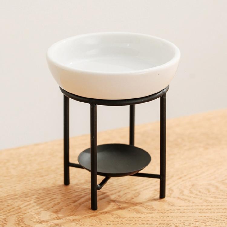 Ceramics Aromas Diffuser Bowl with Stable For Legged Tealight Holder Rack Essential Oil Burners Furnaces Home Decoration