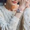 Casio Серия CASIOSHEEN простая повседневная мода кварцевый механизм кожаный ремешок японские и корейские часы женские часы розовый циферблат SHE-4029L-4A