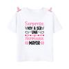I Will Become A Big Sister Spanish Printed Shirt Big Sister T-shirt Pregnant Announcement Clothes Girls Short Sleeve Shirts Tee