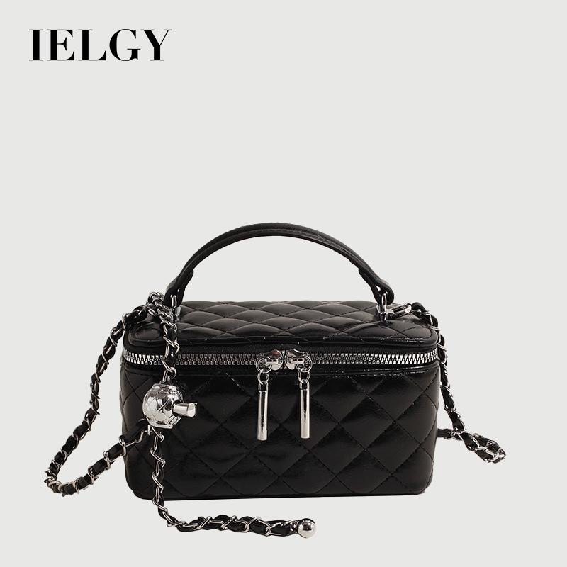 Ielgy High-End Rhombus Portable Chain Bag All-Match Simple Classy Small Square Bag Shoulder Crossbody