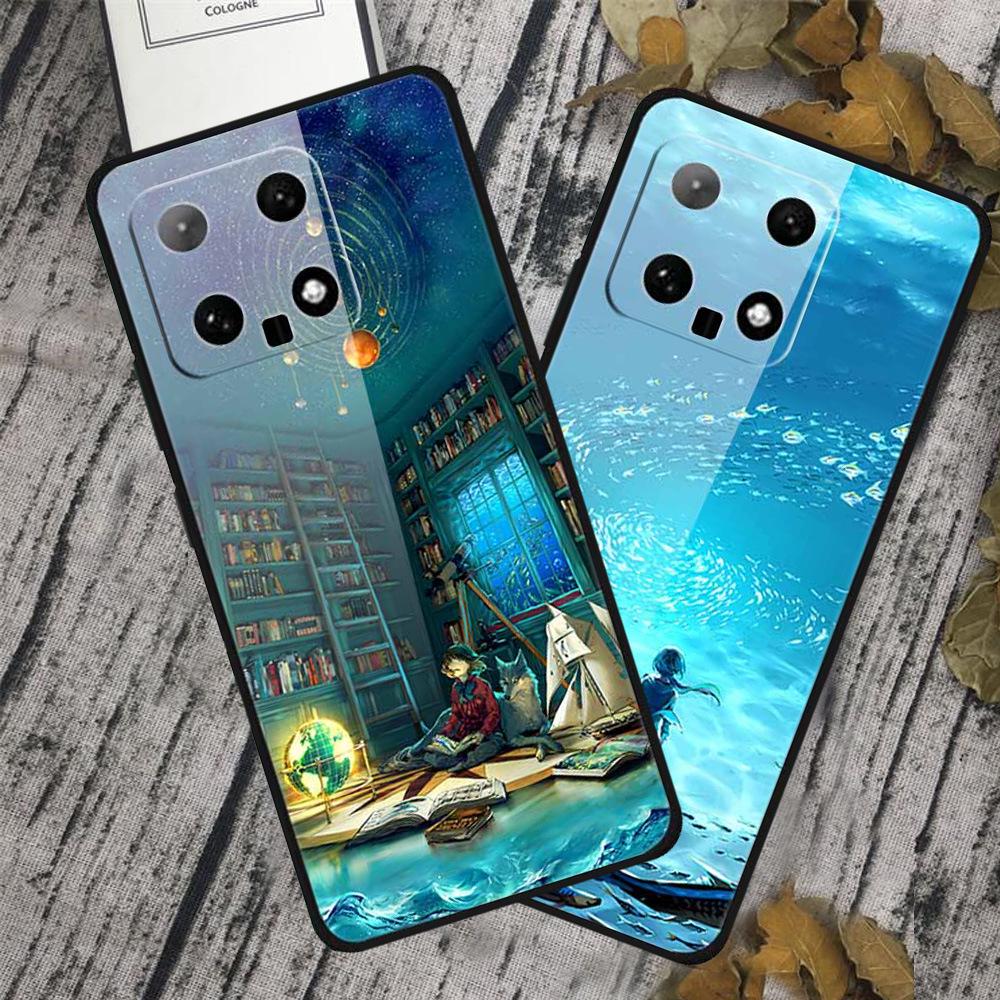 Закаленное стекло для телефона "Звездное небо" для Xiaomi 14 - Унисекс, Хит продаж