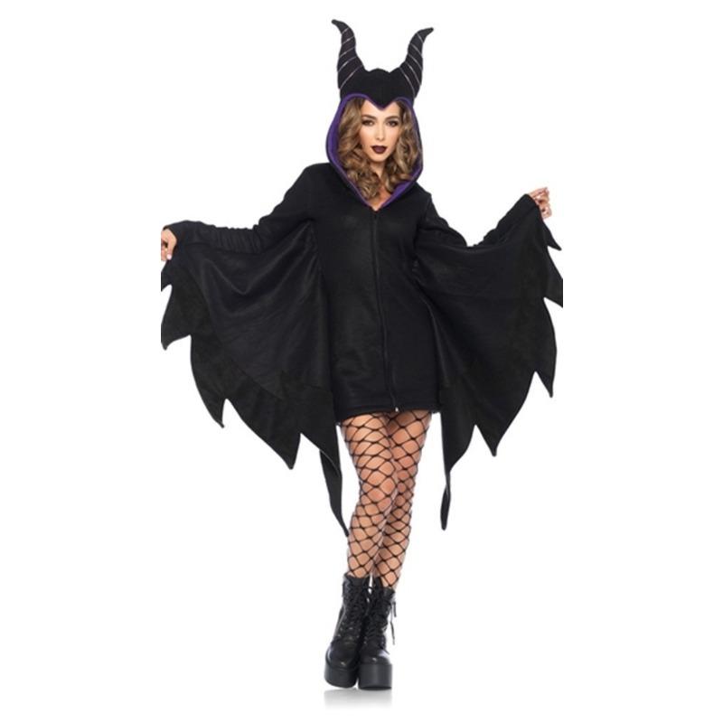 Halloween Bat Costume, Sleeping Spell Horn Vampire Devil Costume, Witch Costume Masquerade Costume