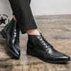 2024 Chelsea кожаные ботильоны Britishstyle мужские с острым носком деловые высокие повседневные брендовые свадебные черные коричневые ботинки размер 38-48