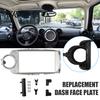 Car Radio Dash Kit 9 Inch for Toyota Yaris Vitz 2012, Navigation Frame Universal Mounting Panel Android Radio, Double Din Stereo Fascia with Brackets