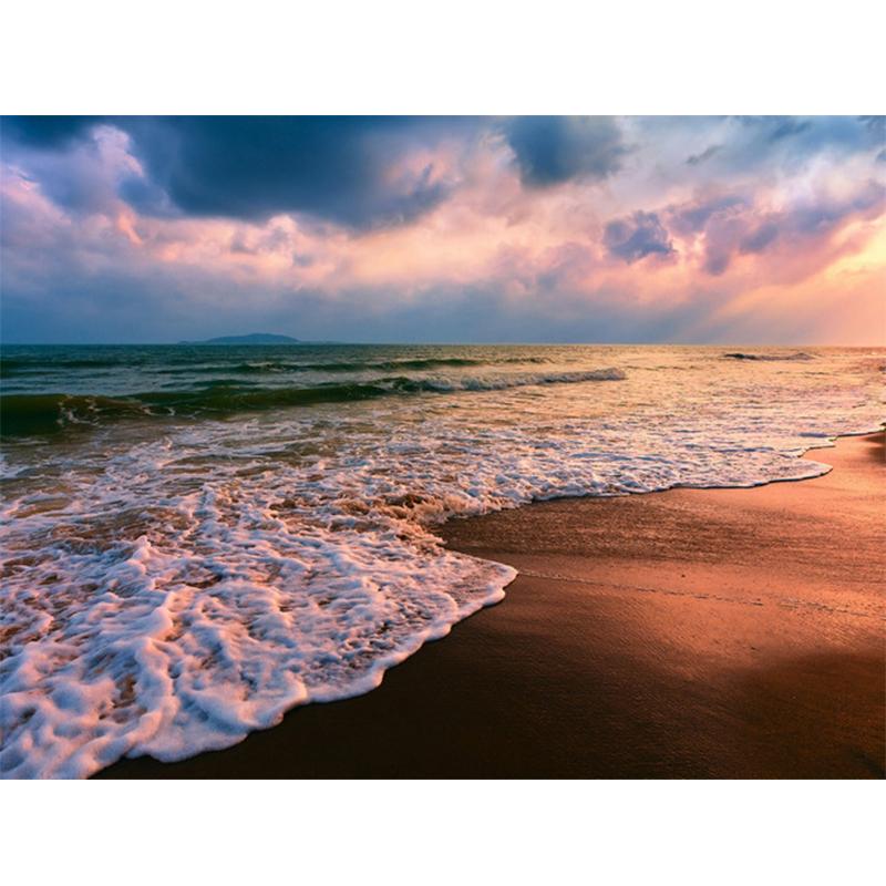 Алмазная картина 5D DIY Приморский Полный дрель Квадратная Алмазная вышивка Закат Картина горный хрусталь Пейзаж Настенный декор