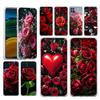 Case For Samsung A54 A52 A50 A70 A10 A30 A40 A20S A20E A02S A12 A14 A22 A24 A42 A34 A32 5G A04s Cover Beautiful Red Rose Flowers