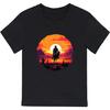 Ковбойские рубашки для мальчиков Винтажный западный стиль Джинсовая футболка с графическим принтом Хлопковая футболка с круглым вырезом Размер_ 2-7 лет