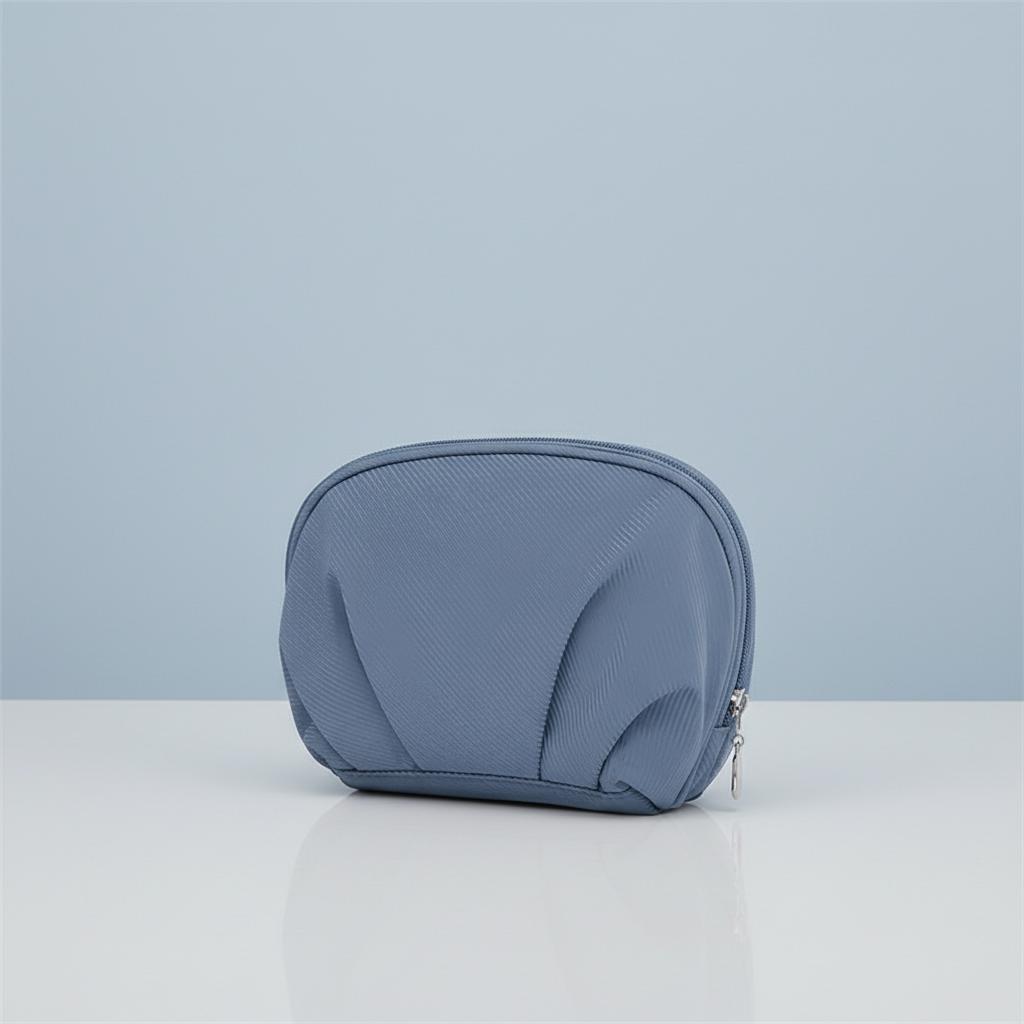 Half Moon Cosmetic Bag Portable Storage Organizer For Women Waterproof Lightweight Travel Friendly