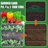 Flower Bed Starter 12-Hole Row Seeder Tool with Ergonomic Handle for Precision Sowing & Soil Digging, Manual Garden Greenhouse Gear Spacer Vegetables