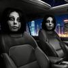 Смешные Чехлы на Подголовник Автомобиля, Ледяной Шелк, Двусторонний Принт, Эластичный Универсальный Защитный Подушка для Шеи на Сиденье Авто