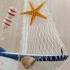 Синий Парусник Подвесная Музыка Ветра для Улицы Ручной Работы Морской Колокольчик Ветра для Украшения Крыльца Патио Сада Окна Снаружи