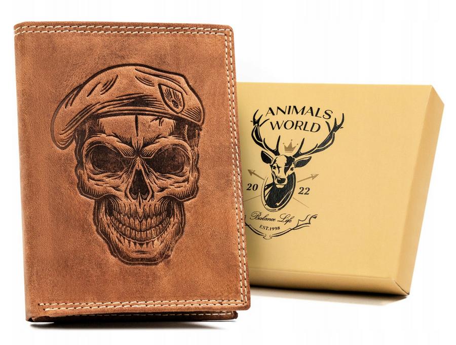 Large, Vertical Men's Wallet Made Of Genuine Leather - Always Wild