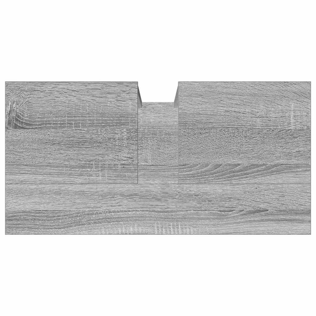 Bathroom Vanity Unit Grey Sonoma 60 x 30 x 60 cm Particleboard