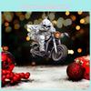 Skull Themed Halloween Riding Motorcycle Pattern Pendant For Decor Holiday