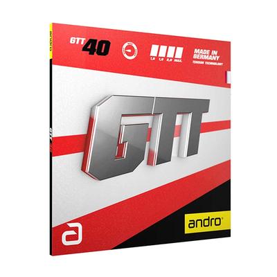 Andro Накладка для настольного тенниса GTT40 GTT40 Light Tension Back Soft Rubber 112276 Черный 1.6