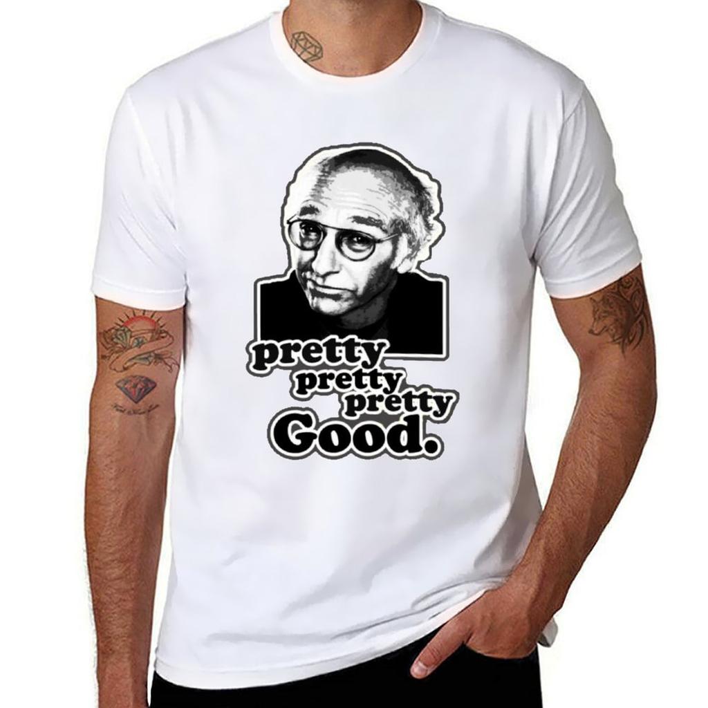 Larry David TShirt Soft Casual Short Sleeve Cotton Tee