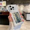 Transparent Card Bag Holder Phone Case For For Iphone 11 12 13 14 15 16 17 Pro Max Plus AIr Wallet Shockproof Cover