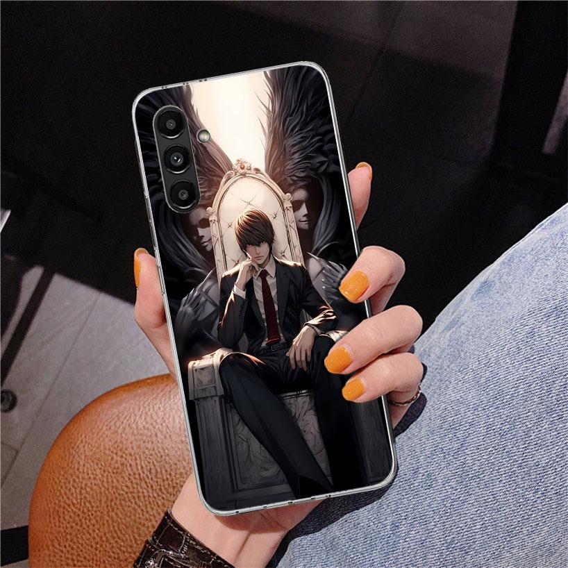 N-Note D-Death Yagami Light Phone Case For Samsung Galaxy A17 A16 A15 A14 A13 A57 A56 A55 A54 A53 A37 A36 A35 A34 A33 A26 A25 A2