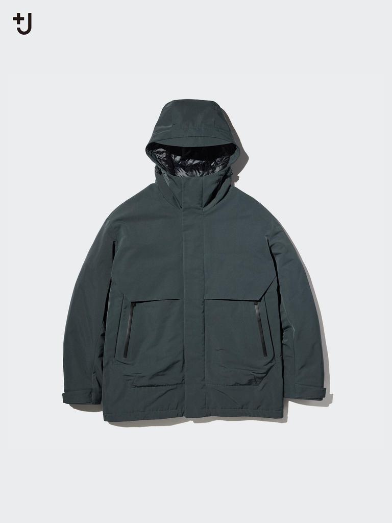 Uniqlo Японская гибридная пуховая парка большого размера