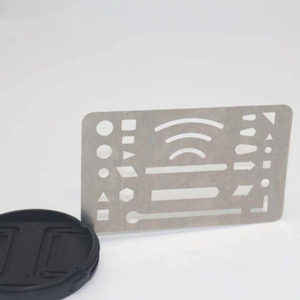 3 Pcs Stainless Steel Erasing Shield Craft Stencils Eraser Templates Durable Drawing Drafting Tools