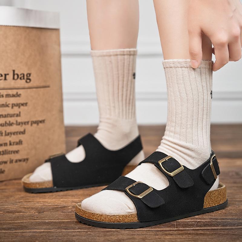 Модные брендовые повседневные мужские сандалии с двумя пряжками для забродной воды, летняя пляжная обувь для активного отдыха, нескользящая обувь для пешего туризма, сандалии