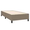 Sommier à lattes avec matelas - Taupe - 90x200 cm - Tête de lit réglable - Tissu durable