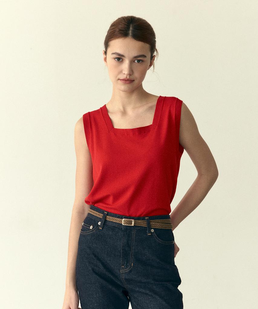 210EDIT Women'S Mellow Sleeveless & Cardigan Set - 3 Colors [Zg2Sw560]