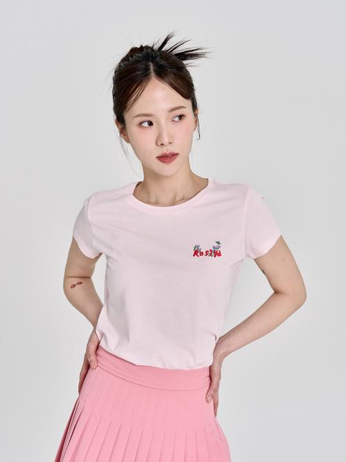 Футболка Losiya Slim Line / Розовая