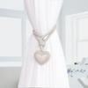 Элегантные 2 шт. Плетеные веревочные подхваты для оконных штор с подвеской в виде сердца, Держатели для штор, Завязки для домашнего эстетичного декора