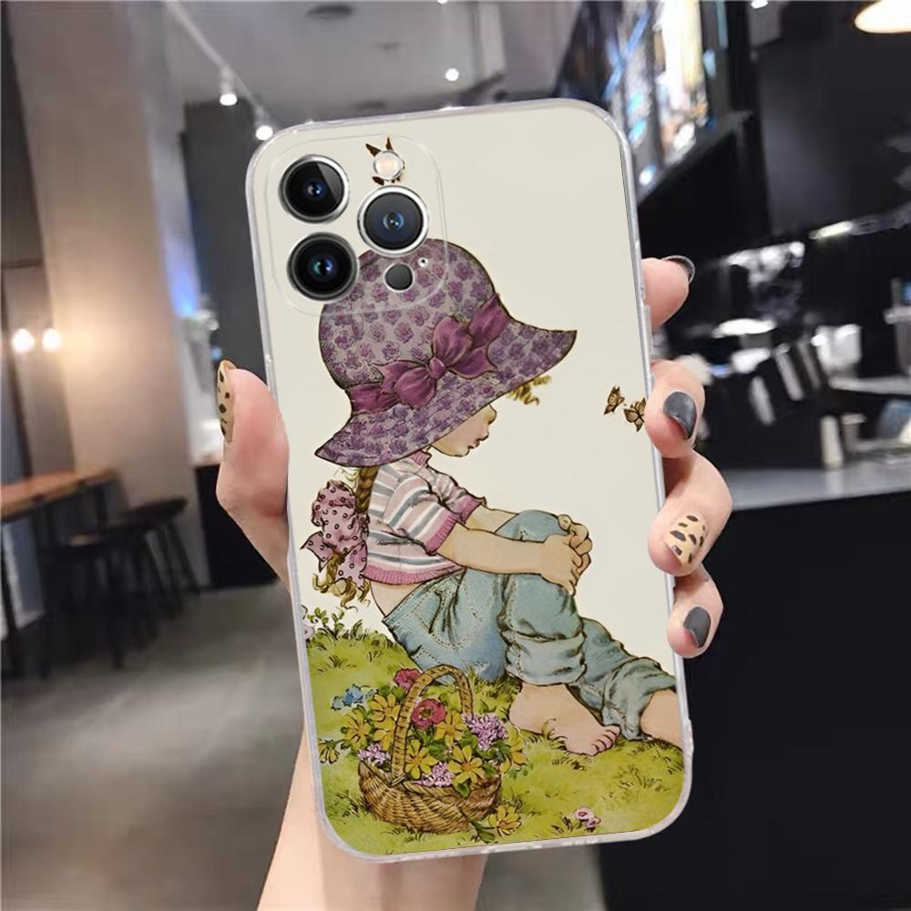 Сара Кей Девочки милый чехол для телефона для iPhone 15 14 11 12 13 Mini Pro XS Max Cover 6 7 8 Plus X XR SE 2020 Funda Shell