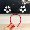 Soft Felt Football Hair Hoop Tinsel Fringe Soccer Party Headband Soccer Fan Dress Up  Sports Party