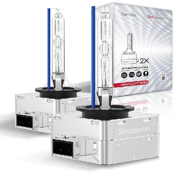 Sinoparcel Лампа ксеноновая HID D1S/D1R для фар - 10000K 35W Светодиодные лампы ближнего/дальнего света - Комплект из 2 шт.
