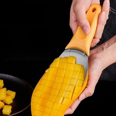 1 шт. Нарезка манго, Ложка для фруктов, Резак для арбуза, Кубик для авокадо, Многофункциональный разделитель фруктов, Кухонный гаджет