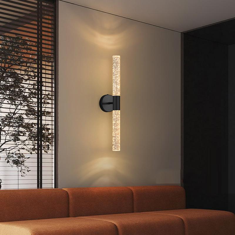 Современный настенный светильник вверх и вниз для дома, спальни, прикроватной тумбочки, гостиной, прохода, прихожей, лестницы, настенного бра, 14 Вт, светодиодный, 220 В, черное золото