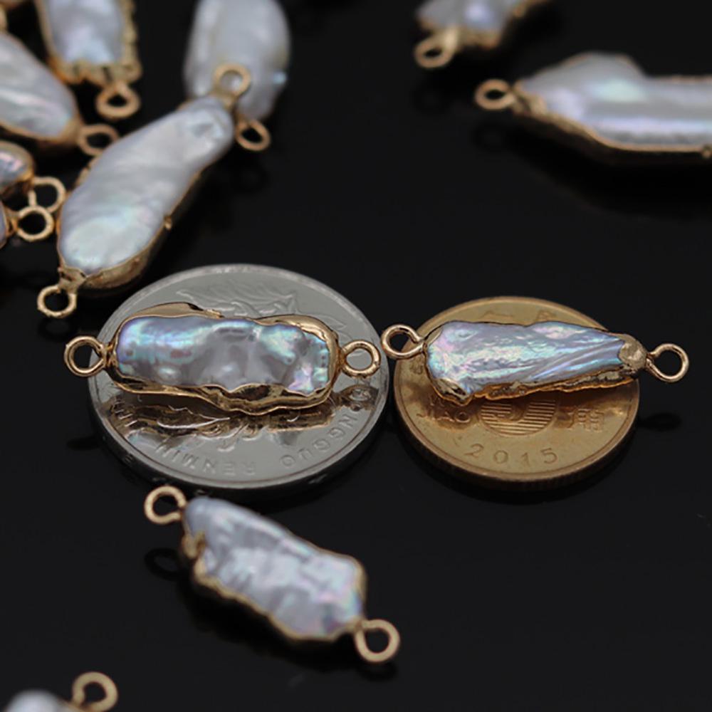 1 шт./2 шт./5 шт., нерегулярный натуральный пресноводный жемчуг, подвески из драгоценных камней для ожерелья, браслета, швейного ремесла, изготовления ювелирных аксессуаров