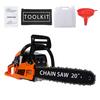 20 Inch Gas Chainsaw, 58CC 2-Stroke Gas Powered Chainsaw, Handheld Cordless Chainsaw, High-Power Logging Saw for Wood Cutting and Tree